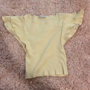 Light yellow Zara top